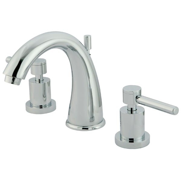 8" Widespread Bathroom Faucet, Chrome